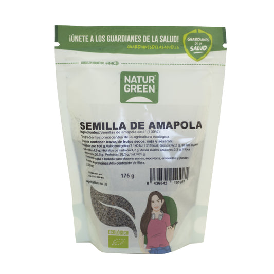 Semillas de Amapola Ecológicas 175g NaturGreen