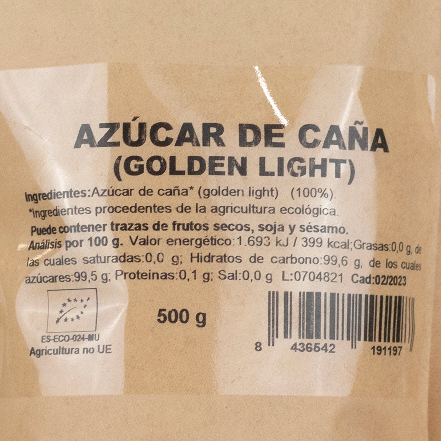 Azúcar de Caña Ecológico (Golden Light)  500g NaturGreen