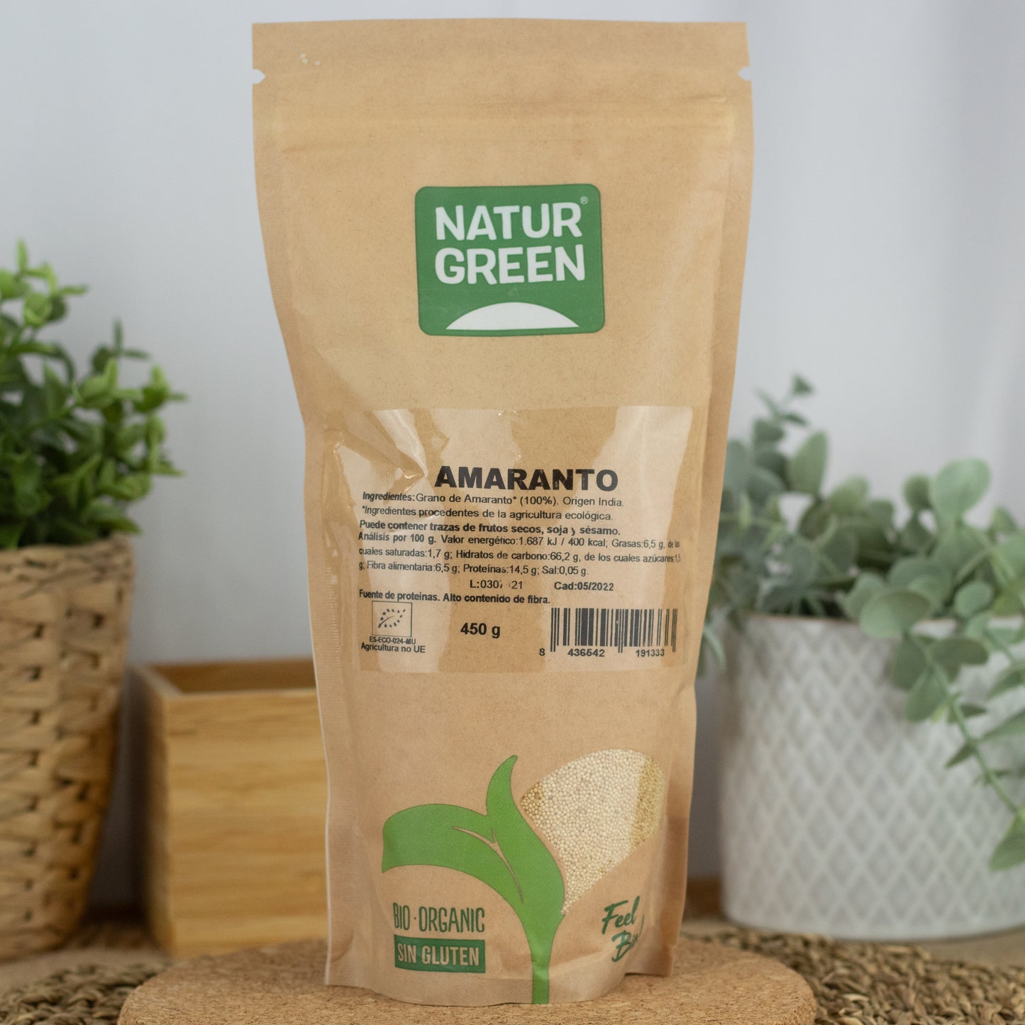 Amaranto Ecológico 450g NaturGreen