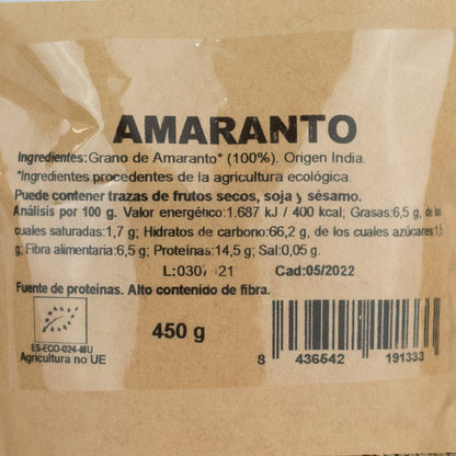 Amaranto Ecológico 450g NaturGreen