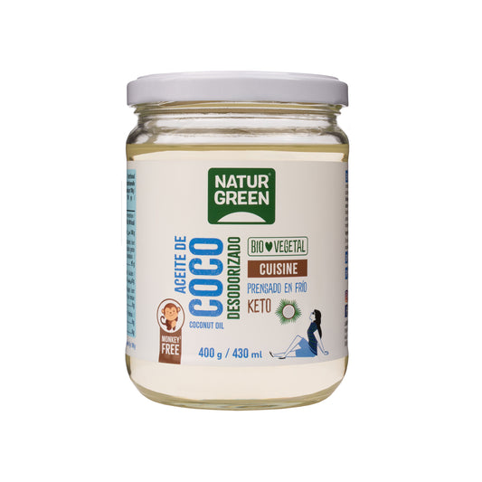 Aceite de Coco Ecológico para cocinar 430 ml NaturGreen