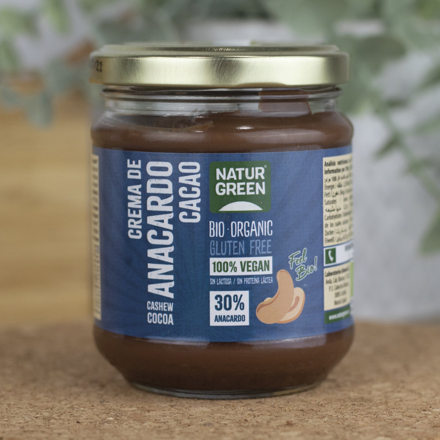 Crema de Anacardo y Cacao Bio 200g NaturGreen