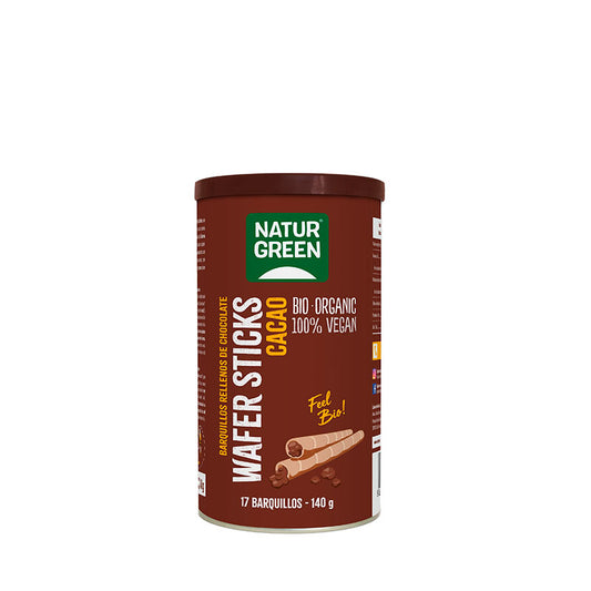 Wafer sticks de cacao Bio 140g NaturGreen