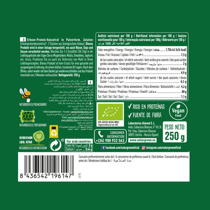 Pack 12x Proteína de Guisante Bio 250g NaturGreen