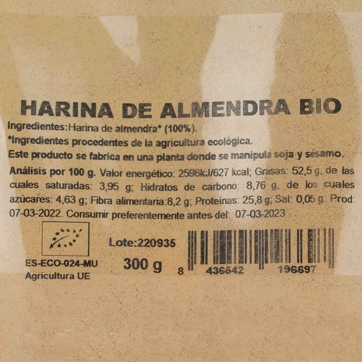 Harina de Almendra 300 g NaturGreen
