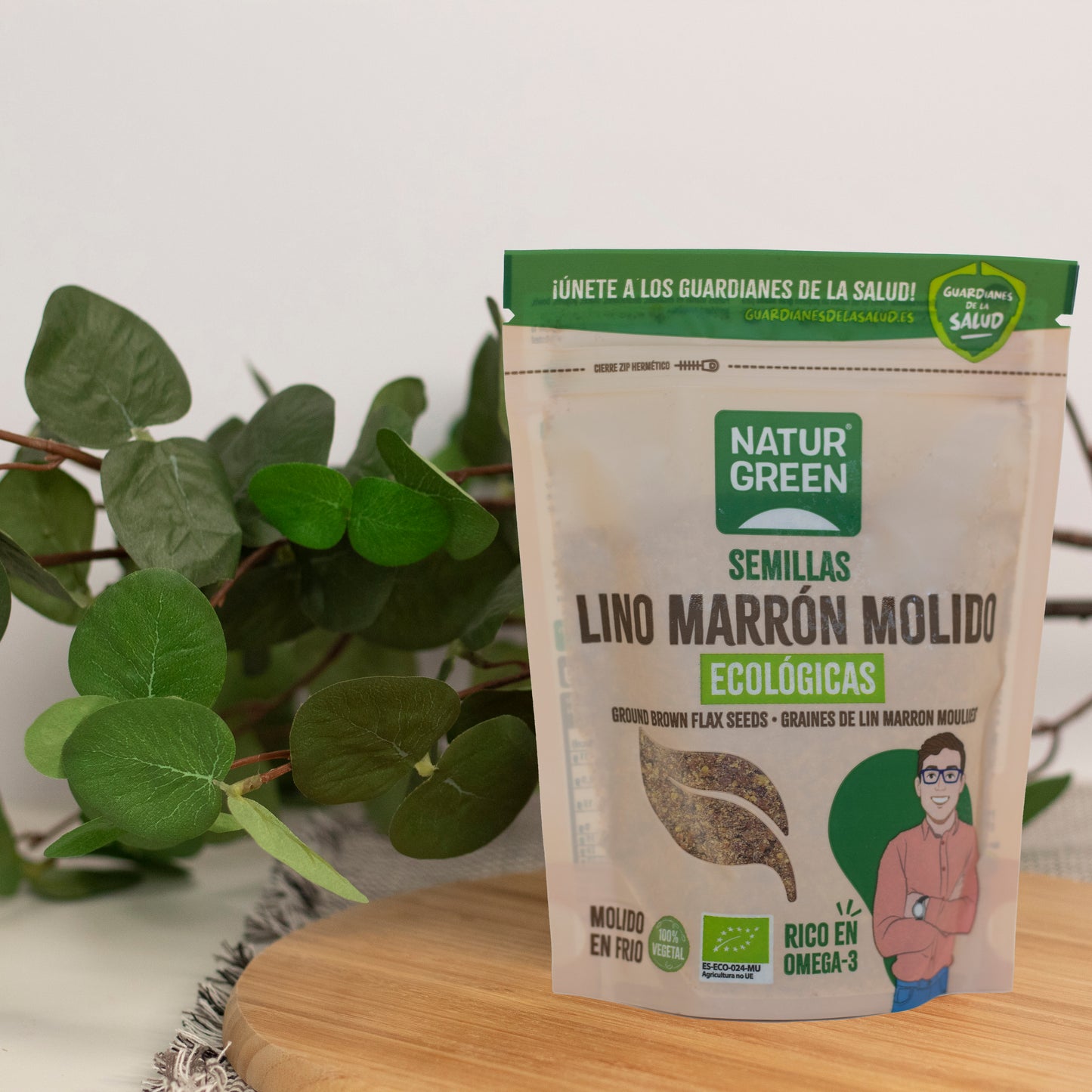 Lino Marrón Ecológico Molido 150g NaturGreen