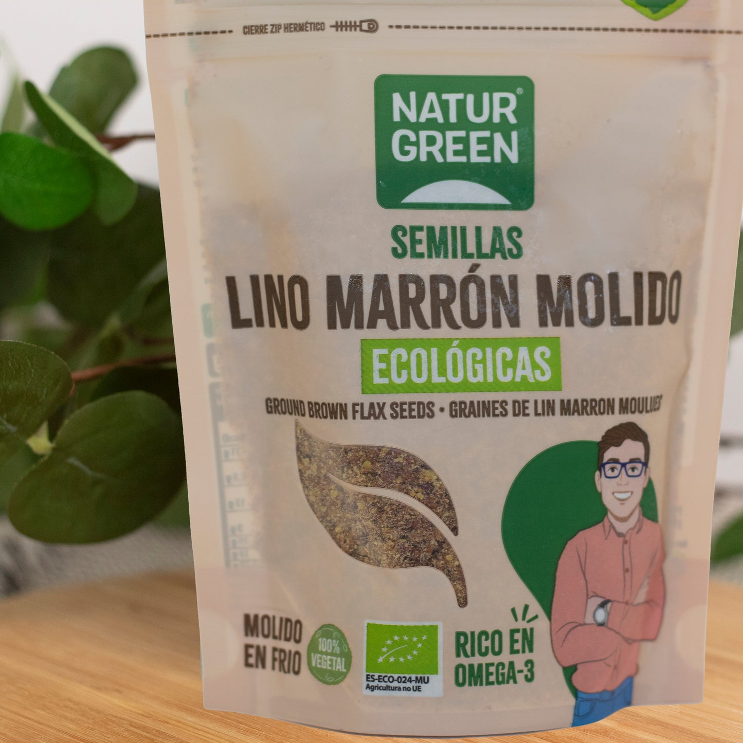 Lino Marrón Ecológico Molido 150g NaturGreen