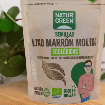 Lino Marrón Ecológico Molido 150g NaturGreen