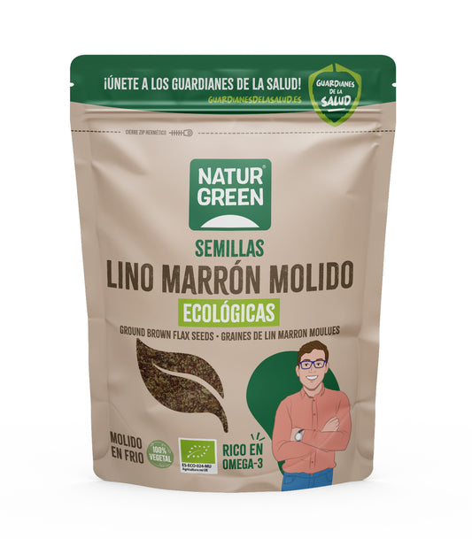 Lino Marrón Ecológico Molido 150g NaturGreen