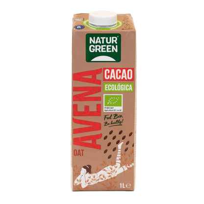 Pack 6x Bebida de Avena y Cacao Bio 1L NaturGreen