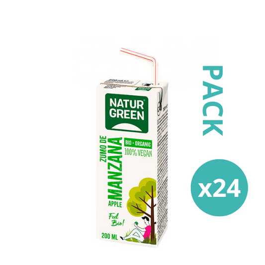Pack 24x Zumo de Manzana Ecológico 200ml NaturGreen