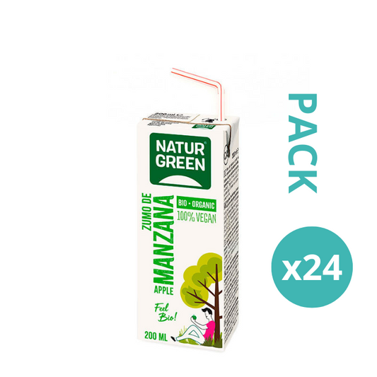 Pack 24x Zumo de Manzana Ecol�gico 200ml NaturGreen