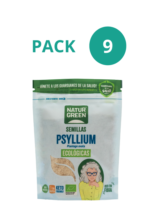 Pack 9x NaturGreen Psyllium Bio 100 g