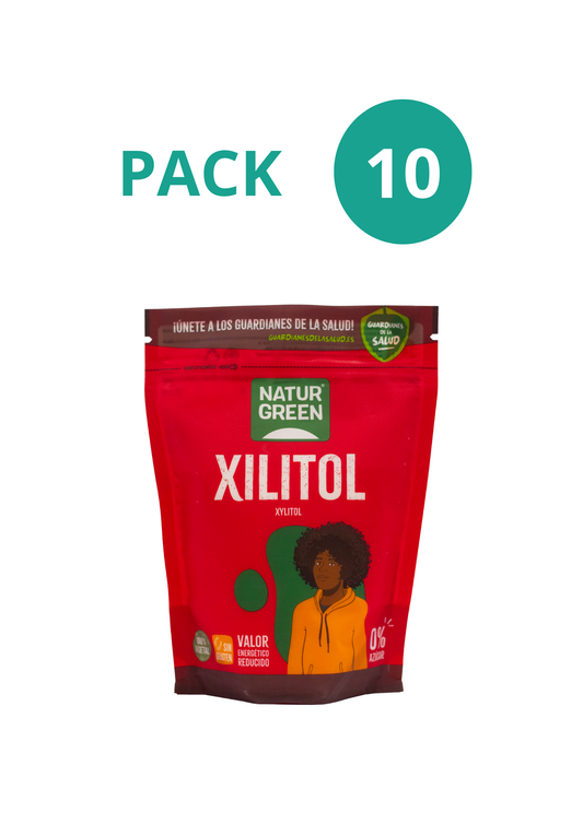 Pack 10x Azúcar de Abedul Xilitol 500g NaturGreen