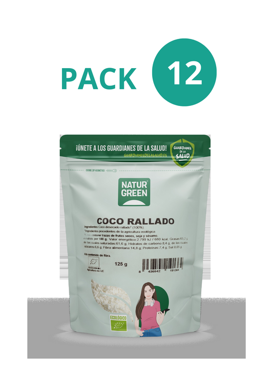 Pack 12x Coco Ecológico Rallado 125g NaturGreen