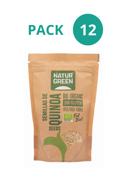 Pack 12x Quinoa Ecológica en Grano 225 g NaturGreen