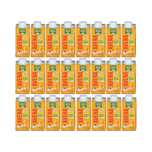 Pack 24x Bebida de Avena Ecológica Sin Azúcares Añadidos 200 ml NaturGreen