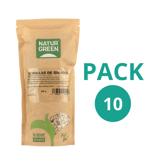 Pack 10x Semillas de Girasol Ecol�gicas 450g NaturGreen