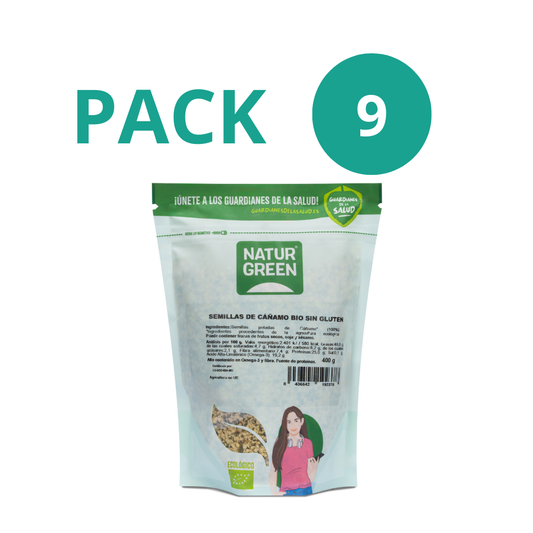 Pack 9x Semillas de Cáñamo Ecológicas 400g NaturGreen