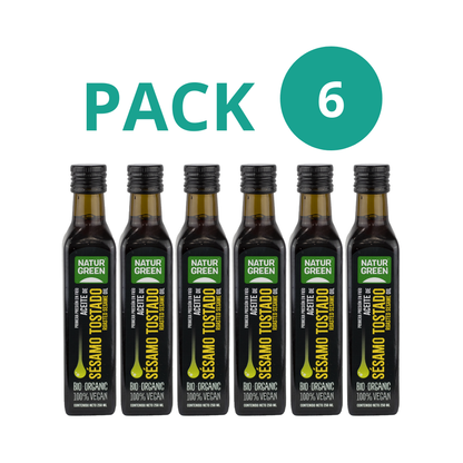 Pack 6x Aceite de Sésamo Tostado Ecológico 250 ml NaturGreen