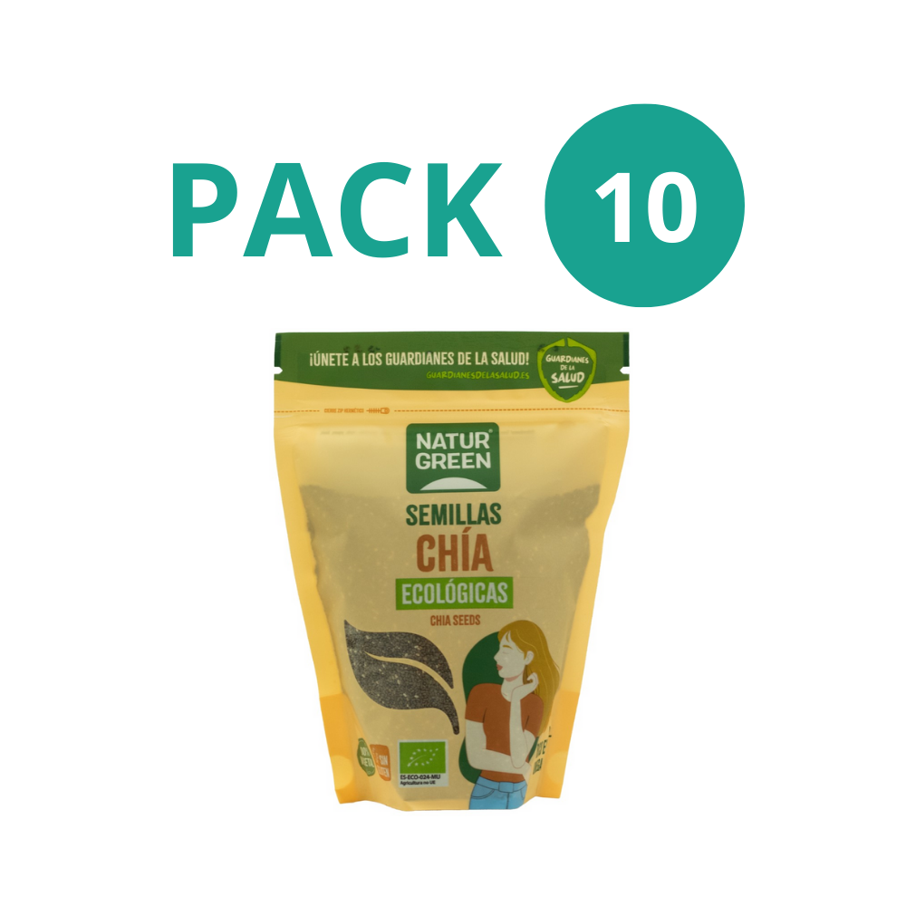 Pack 10x Semillas de Chía Ecológicas 500g NaturGreen