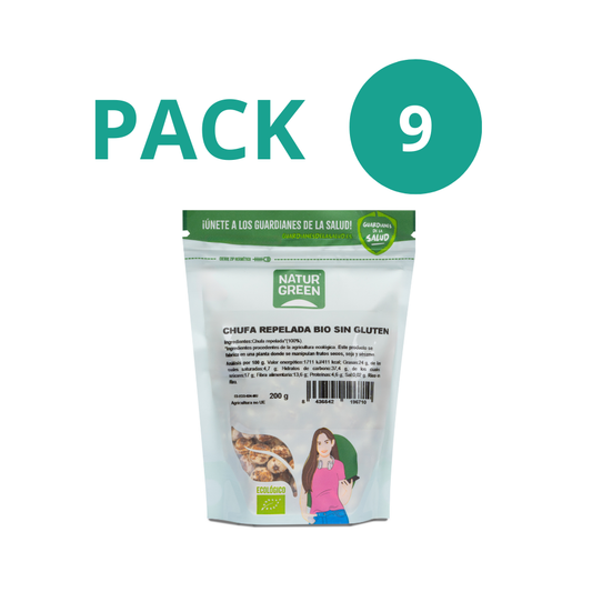 Pack 9x Chufa Repelada Bio 200 g NaturGreen