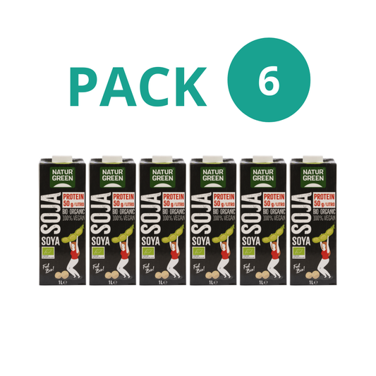 Pack 6x Bebida de Soja con Proteína Bio 1L NaturGreen