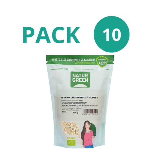 Pack 10x Sésamo Crudo Ecológico 400g NaturGreen