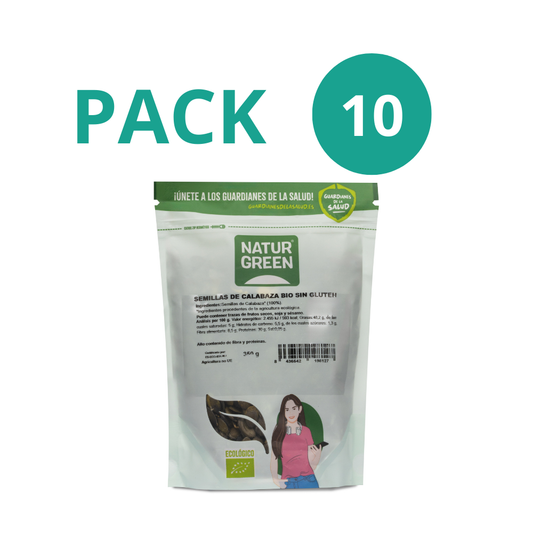 Pack 10x Semillas de Calabaza Ecológicas 350g NaturGreen