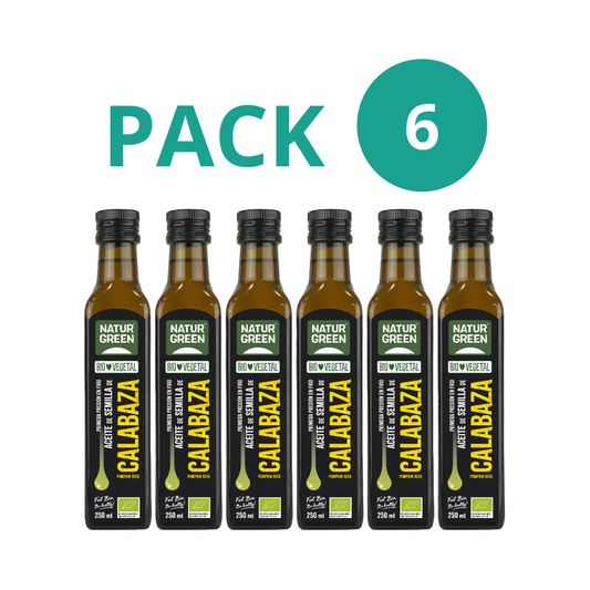 Pack 6x Aceite de Semillas de Calabaza Ecológico 250 ml NaturGreen