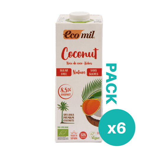 Pack 6x Bebida de Coco Ecol�gica Nature 1l Ecomil