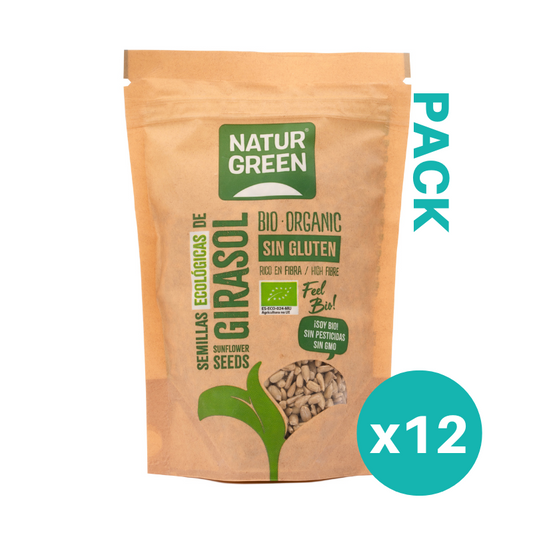 Pack 12x Semillas de Girasol Ecológicas 225g NaturGreen