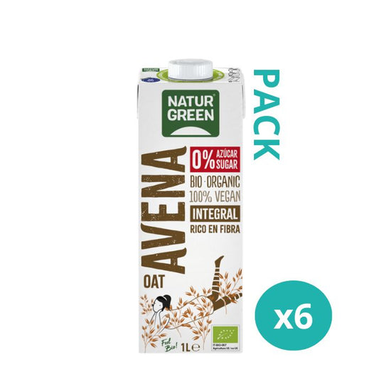 Pack bebida avena integral sin az�car NaturGreen