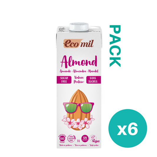Pack 6x Bebida de Almendra con Proteína Bio Nature 1l Ecomil