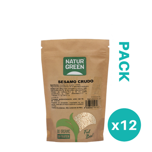 Pack 12x Sésamo Crudo Ecológico 225g NaturGreen